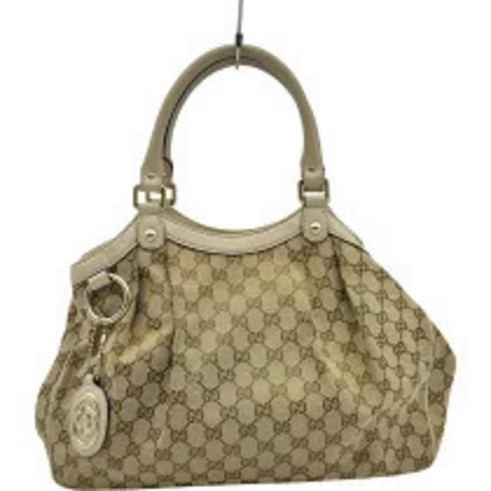 Gucci GG Canvas Sukey Tote Bag Ivory White